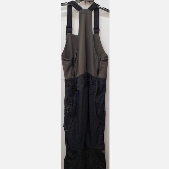 Mountain Hardwear Firefall Bib Men’s Small Snow Ski Pants Overalls Black Gray - Picture 4 of 7